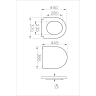 Сиденье для унитаза VITRA LIQUID 137-003-009 быстросъемное с микролифтом