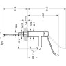 Смеситель для раковины VITRA AQUAMED SOLID S локтевой