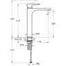 Смеситель для раковины VITRA ROOT ROUND A4270734EXP однорычажный брашированный никель латунь