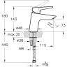 Смеситель для раковины VITRA SOLID S