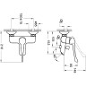 Смеситель для ванны и душа VITRA AQUAMED SOLID S