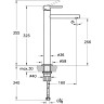 Смеситель VITRA ORIGIN для раковины-чаши большой хром