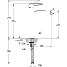 Смеситель VITRA ROOT SQUARE для раковины-чаши хром
