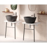 Столешница VITRA PLURAL 70 см под раковину, пристенная, низкая, цвет матовый белый