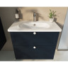 Тумба VITRA ROOT CLASSIC 80 см с классической раковиной 2 ящика матовый темно-синий