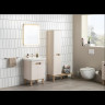 Тумба VITRA SENTO с раковиной, с 2 ящиками, 80 см, с LED подсветкой, цвет матовый белый ( ножки 61069 заказываются отдельно )