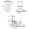 Унитаз-компакт с сиденьем VITRA NORM 9823B099-7204