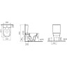 Унитаз напольный безободковый VITRA ZENTRUM 5789B003-0075