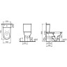 Унитаз VITRA CONFORMA open back 75 см