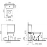 Унитаз VITRA S50 пристенный