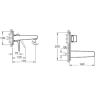 Встроенный смеситель VITRA ROOT SQUARE A4273829EXP для раковины медь
